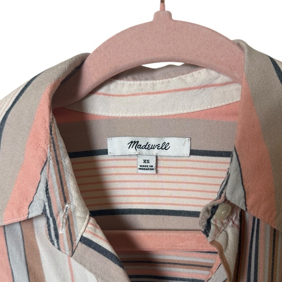 🍁 Madewell Multicolor Striped Shirt - Picture 3 of 3
